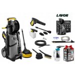 LAVOR Myjka Ciśnieniowa LVR4 Gold – 180 Bar (360 Bar Max), 510 l/h, 2500 W + Myjka do Okien 4w1 + Lanca do Piaskowania