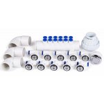 Zestaw 12 dysz powietrza do jacuzzi, wanny i balii ogrodowej